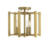 Benson 3 Light 13 Inch Wide Semi Flush Mount by Savoy House - 6-7702-3
