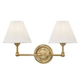 Classic No.1 2 Light Wall Sconce by Hudson Valley - MDS102