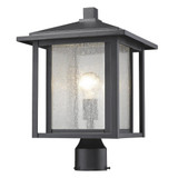 Aspen 1 Light Outdoor Post Mount Lantern 11 x 16.25 Inches by Z-Lite - 554PHB