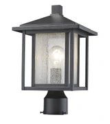 Aspen 1 Light Outdoor Square Pier Mount Lantern 9 x 16 Inch by Z-Lite - 554PHM3