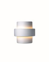 Ambiance 1 Light Large Step Outdoor Wall Mount by Justice Design - CER-2215W