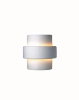 Ambiance 1 Light Large Step Outdoor Wall Mount by Justice Design - CER-2215W