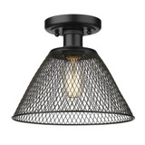 Carver 1 Light 10 Inch Wide Semi Flush Mount by Golden - 0304-SF