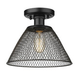 Carver 1 Light 10 Inch Wide Semi Flush Mount by Golden - 0304-SF