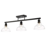 Carver 3 Light 35.5 Inch Wide Semi Flush Mount by Golden - 0305-3SF