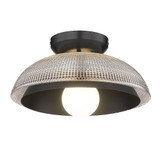 Crawford 1 Light 11.75 Inch Wide Flush Mount by Golden - 0309-FM