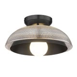 Crawford 1 Light 11.75 Inch Wide Flush Mount by Golden - 0309-FM