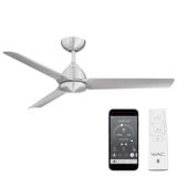 Mocha 3 Blade Ceiling Fan 13 Inches Tall and 54 Inches Wide by WAC  - F-001