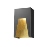 Millenial 12W 1 LED Outdoor Wall Mount 6 Inches by 10 Inches High by Z-Lite - 561S-BK