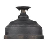 Keating 3 Light 13.75 Inch Wide Semi Flush Mount by Golden - 0806-SF