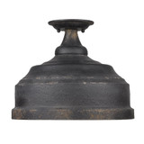 Keating 3 Light 13.75 Inch Wide Semi Flush Mount by Golden - 0806-SF