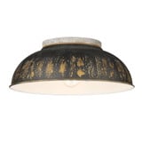 Kinsley 2 Light 14 Inch Wide Flush Mount by Golden - 0865-FM