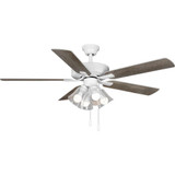 AirPro Builder 5 Blade Ceiling Fan and Light Kit 52 Inch Wide by BSH - 70-BEL-1100735