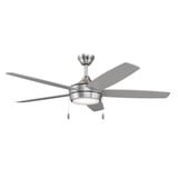 Nolyn V 5 Blade Ceiling Fan with Light Kit 52 Inch Wide by Progress - 94250125