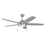 Nolyn V 5 Blade Ceiling Fan with Light Kit 52 Inch Wide by Progress - 94250125