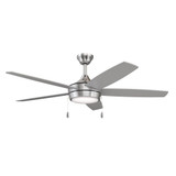 Nolyn V 5 Blade Ceiling Fan with Light Kit 52 Inch Wide by Progress - 94250125