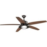 Montague Wide Ceiling Fan 1 Light Remote 60 Inches wide by Progress - P2564
