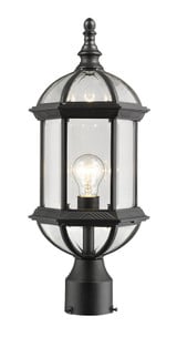 Annex 1 Light Outdoor Post Mount Lantern 8 x 19.5 Inches by Z-Lite - 563PA