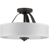 Kene 2 Light 16 Inch Wide Semi Flush Mount by Progress - P350098