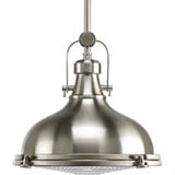 Fresnel 1 LED Light Medium Pendant by Progress - P5188