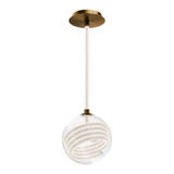 Roper 19.2W 1 LED Mini Pendant 9.88 Inch Tall and 9 Inch Wide by dweLED - PD417609