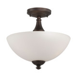 Patton 3 Light 13 Inch Wide Semi Flush Mount by Nuvo - 60-5-1311