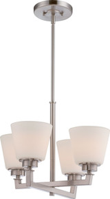 Mobili 4 Light Small Chandelier by Nuvo - 60-M4C