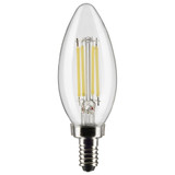 5.5W B11 Candelabra Base LED Bulb (Pack of 2) 1.38 X 3.97 Length by Satco - S21827_p