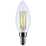 8W C11 Candelabra Base LED Bulb 1.38 Inch Wide X 3.86 Inch Length by Satco - S11344_p