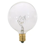 130V 15W G16.5 Candelabra Base Bulb 2.06 Inch Wide X 3 Inch Length by Satco - A3921_p