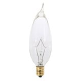130V 25W CA8 Candelabra Base Bulb 1 Inch Wide and 3.63 Inch Length by Satco - A3674_p