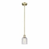 Bridal Veil 1 Light Mini Pendant 8.5 Inch Tall by Innovations - 616-1S-G559-5