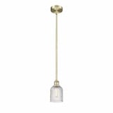 Bridal Veil 1 Light Mini Pendant 8.5 Inch Tall by Innovations - 616-1S-G559-5