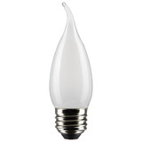4W CA10 Medium Base LED Bulb (Pack of 2) 1.38 and 4.33 Inch Length by Satco - S21849_p