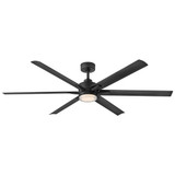 Valor - 6 Blade Ceiling Fan with Light Kit-14.5 Inch Tall and 66 Inch Wide - 910566F