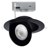 15W LED Round Gimbal Direct Wire Downlight 2.17 X 7.48 Inch Wide by Satco - S11860_p
