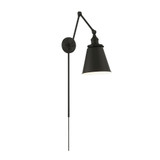 Bayard 1 Light Swing Arm Wall Sconce 13.38 Inch Tall X 8 Inch Wide by Nuvo - 60/7367_p