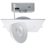 15W LED Square Gimbal Direct Wire Downlight 2.17 X 7.48 Inch Wide by Satco - S11861_p