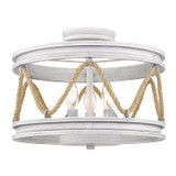 Chatham 2 Light 14.75 Inch Wide Semi Flush Mount by Golden - 1048-SF