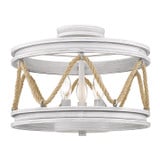 Chatham 2 Light 14.75 Inch Wide Semi Flush Mount by Golden - 1048-SF