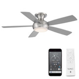 Odyssey 5 Blade Flush Mount Ceiling Fan with Light Kit 52 Inch Wide by WAC  - F-035L