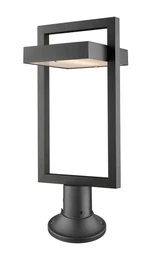 Luttrel 12W 1 LED Outdoor Pier Mount Lantern 10.5 x 23.75 Inches by Z-Lite - 566PHBR