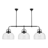Lancaster 3 Light Medium Linear Pendant 17.75 Inch Tall by Alora - LP461155