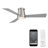 Hug 3 Blade Flush Mount Ceiling Fan with Light Kit 52 Inches Wide by WAC  - F-037L
