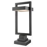 Luttrel 12W 1 LED Outdoor Square Pier Mount Lantern by Z-Lite - 566PHBS