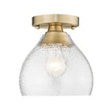 Ariella 1 Light 7.38 Inch Wide Semi Flush Mount by Golden - 1094-SF