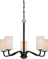 Willow 5 Light Large Chandelier by Nuvo - 60-505W