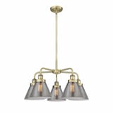 Cone 5 Light Medium Chandelier by Innovations 916-5CR-G4 - 916-5CR-G4