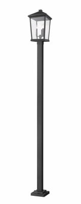 Beacon 3 Light Outdoor Post Mount Lantern 12 x 107 Inches by Z-Lite - 568PHXLS