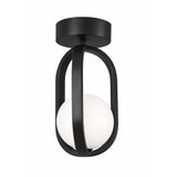 Milan 12W 1 LED Flush Mount 14.25 Inch Tall and 7.38 Inch Wide by AFX - MLNC07LAJUD
